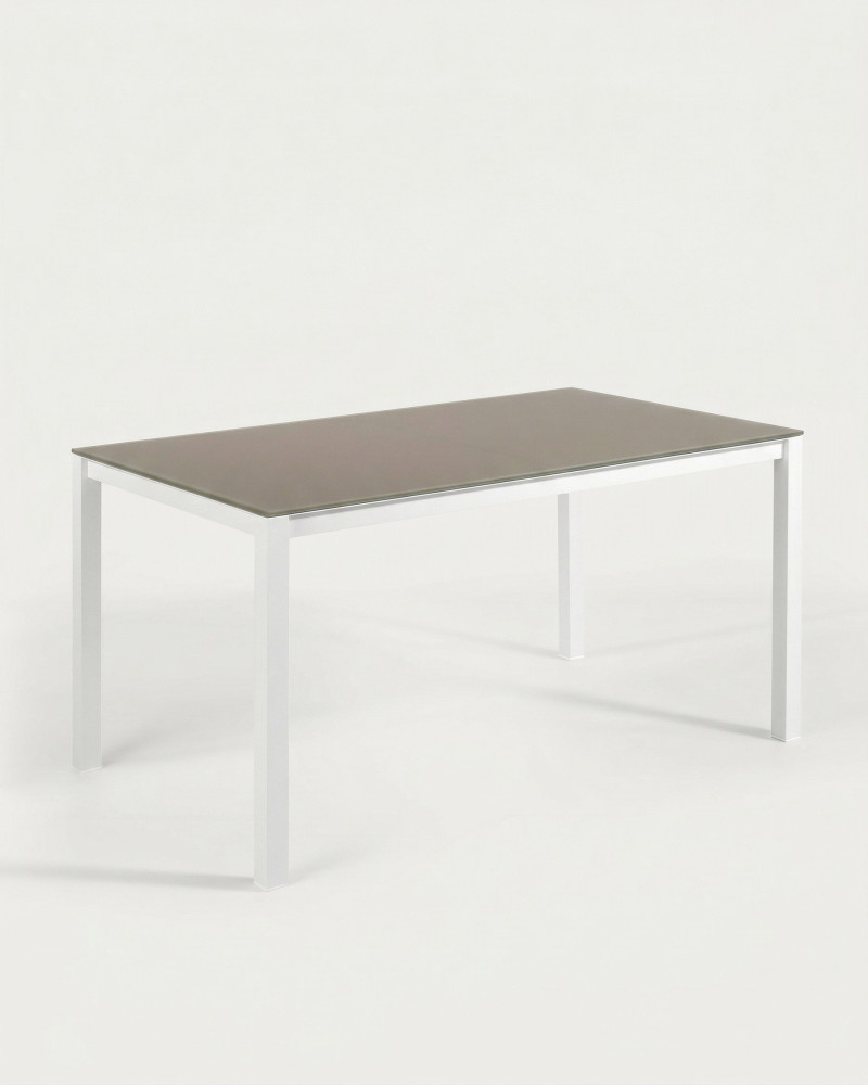 Mesa terraza aluminio-cristal KILAR | Rey Home