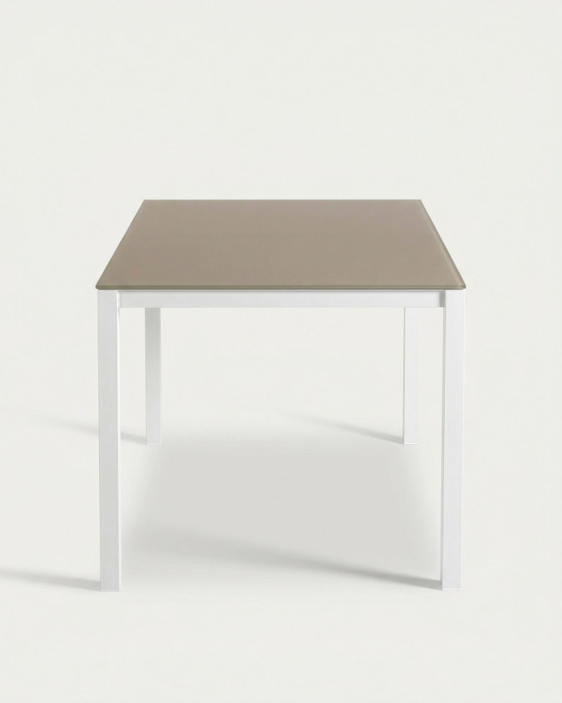 Mesa terraza aluminio-cristal KILAR | Rey Home