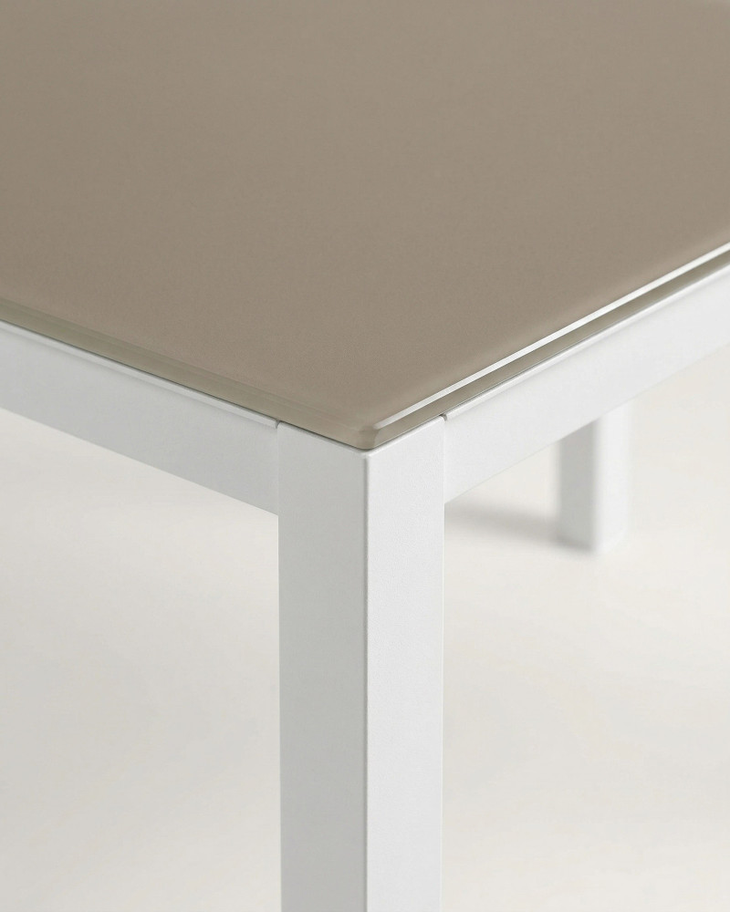 Mesa terraza aluminio-cristal KILAR | Rey Home