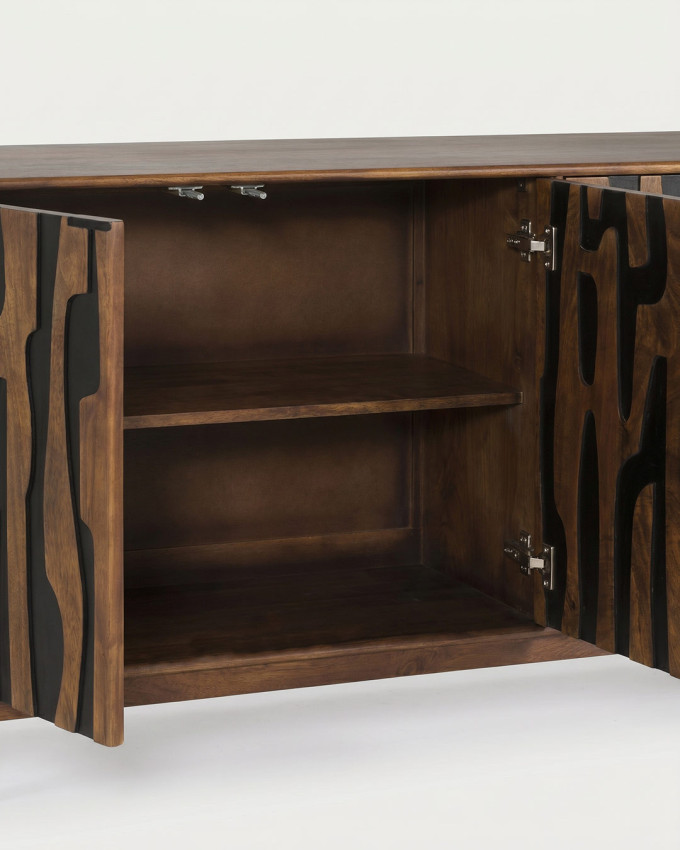 Aparador 4 puertas en madera de mango BIMEO