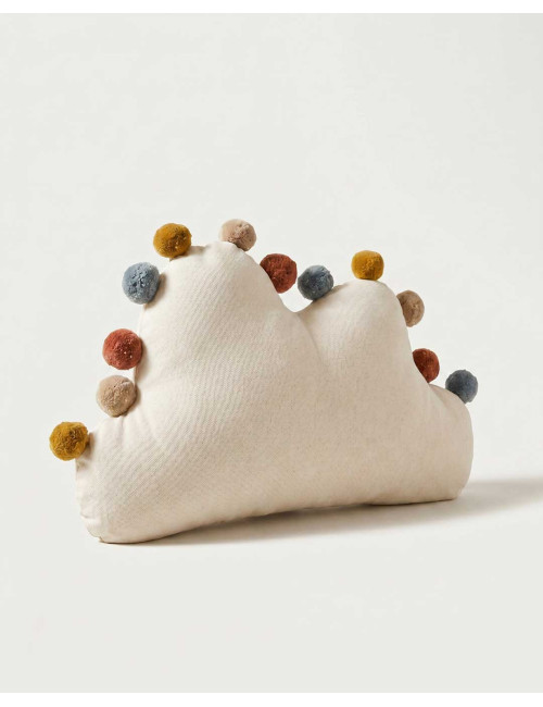 Cojín nube Arlequín multicolor | Decoración infantil moderna – Rey