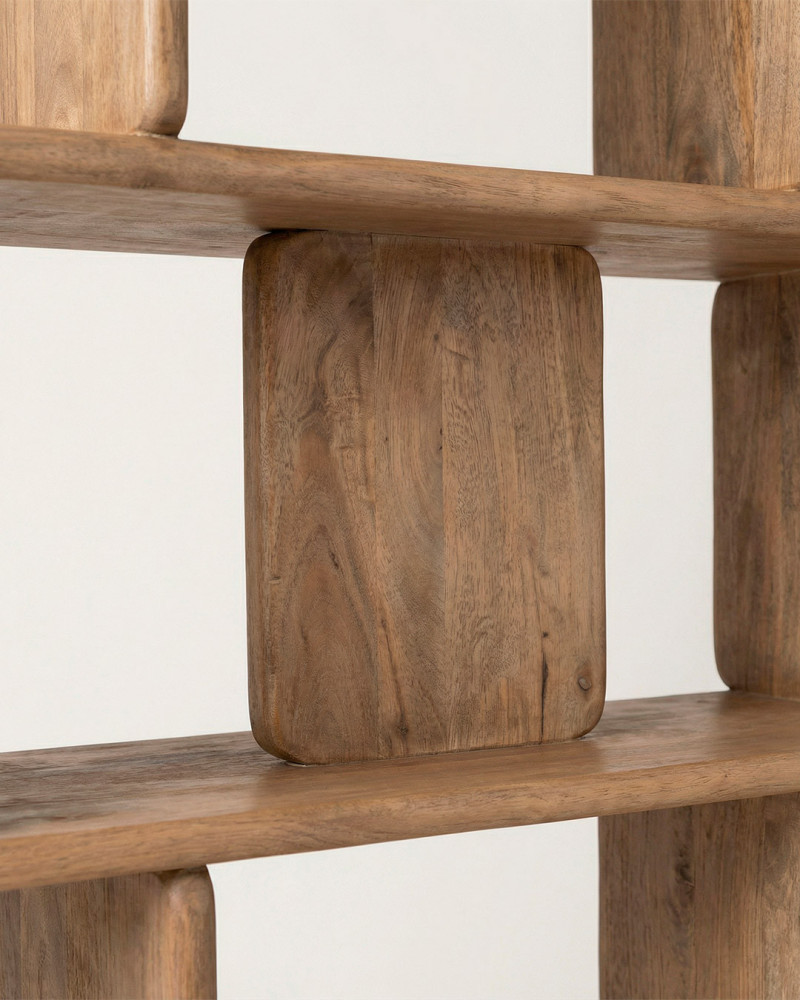 Estantería natural mango ANARA-detalle