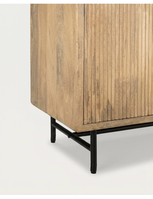 Aparador 3 puertas en madera de mango TILUMA vista detalle pata