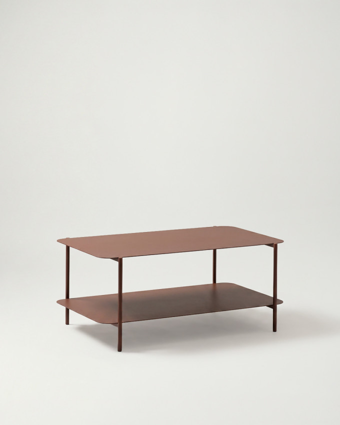 Mesa de centro rectangular metal AMBER
