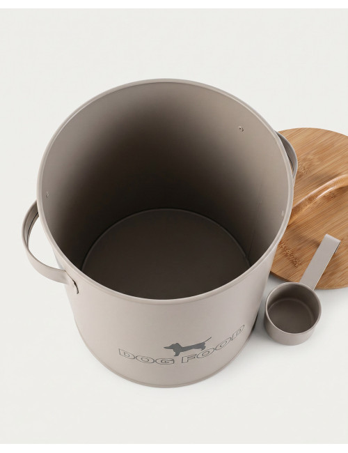 Bote Comida Mascota Bambu JORVI | Rey Home