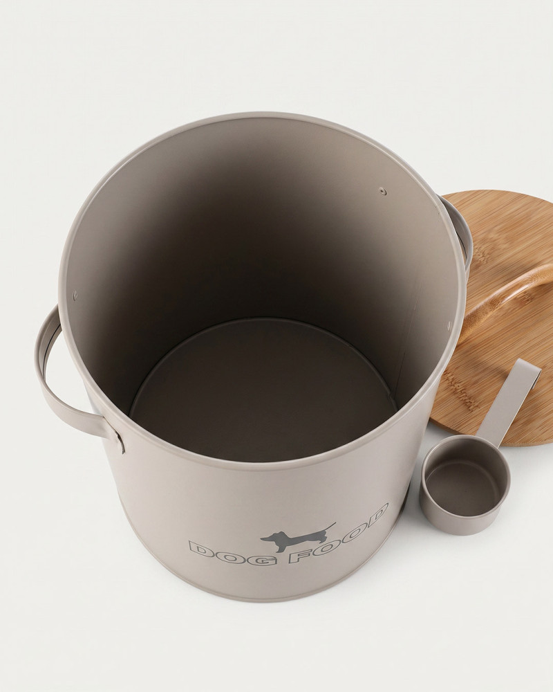 Bote Comida Mascota Bambu JORVI | Rey Home