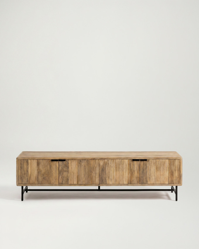 Mueble TV PADOC 4 puertas acanaladas