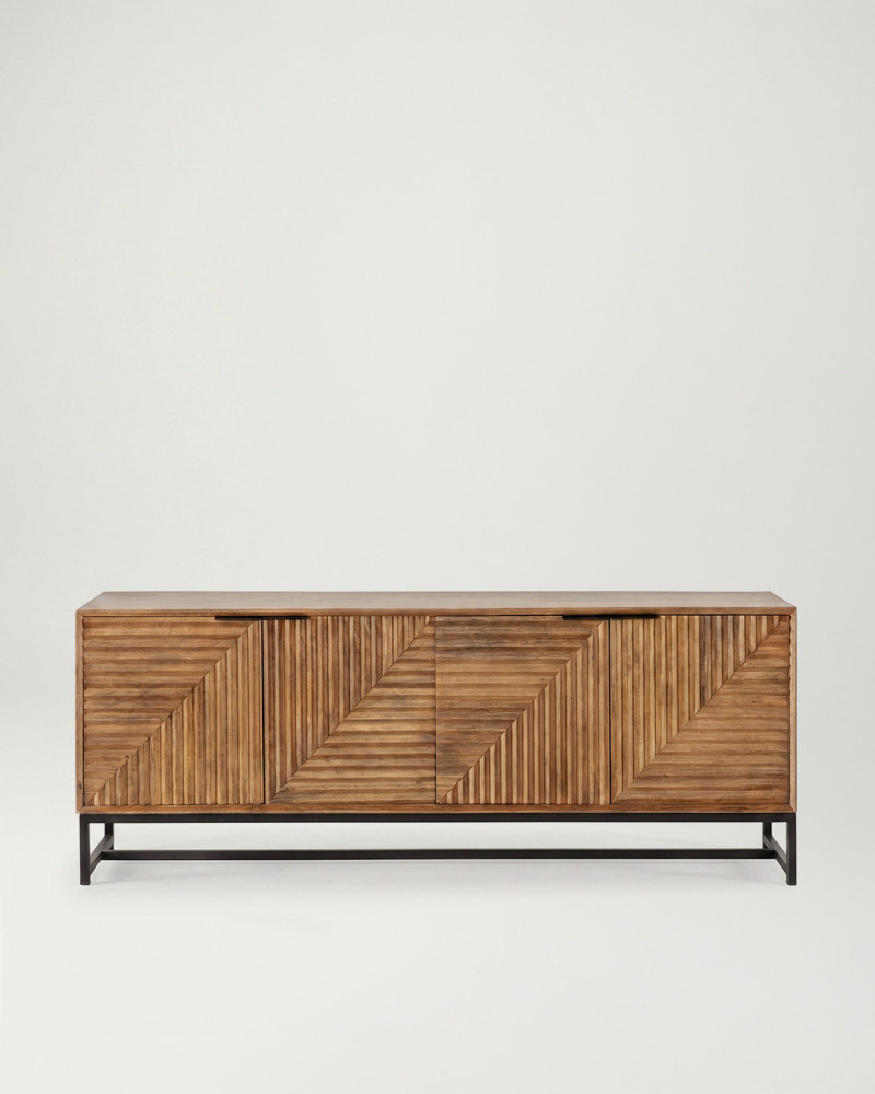 Mueble 4 puertas TV PRIVE mango vista frontal