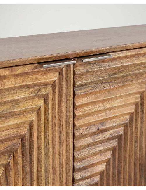 Mueble 4 puertas TV PRIVE mango vista detalle
