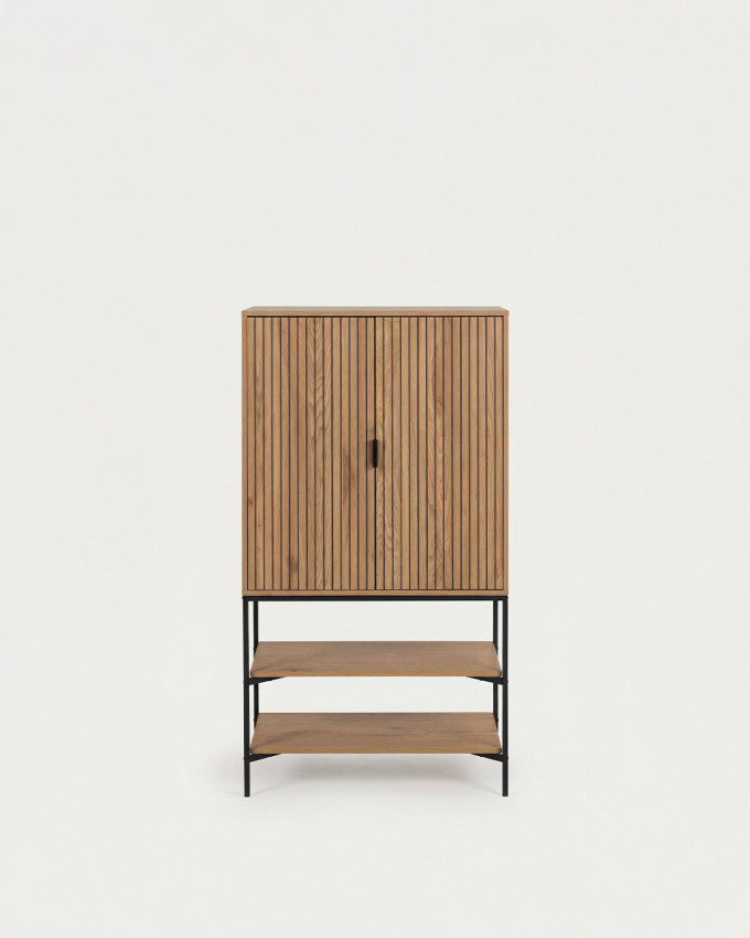 Aparador alto 2 puertas y 2 estantes  CASTER