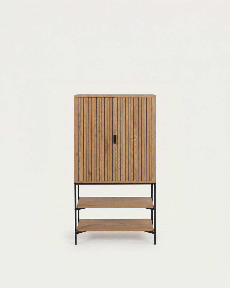 Aparador alto 2 puertas y 2 estantes CASTER | Rey Home