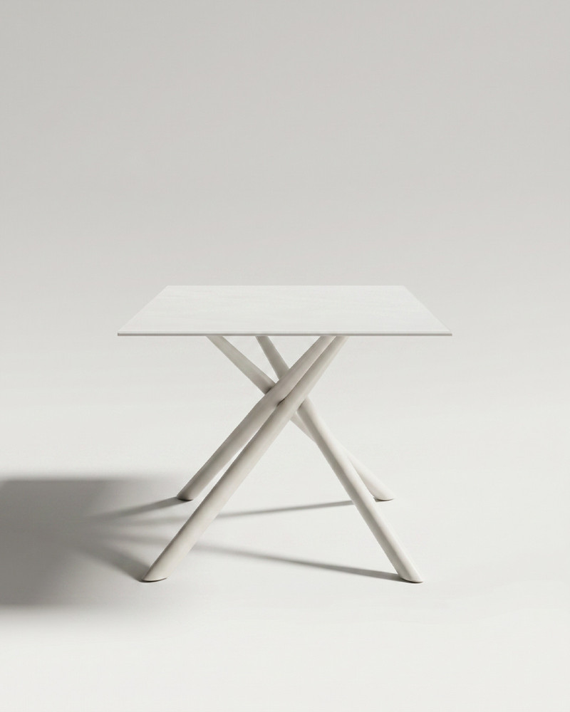 Mesa comedor metal y cristal SALEM | Rey Home