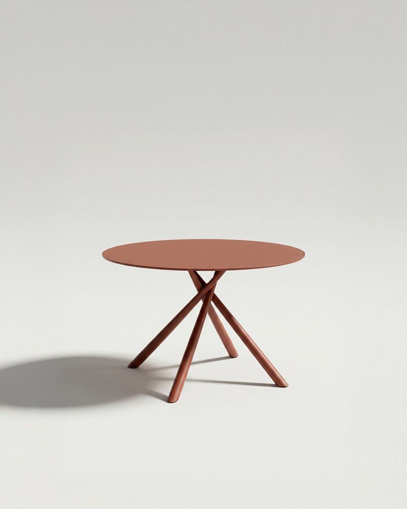 Mesa comedor metal y cristal SAMI | Rey Home