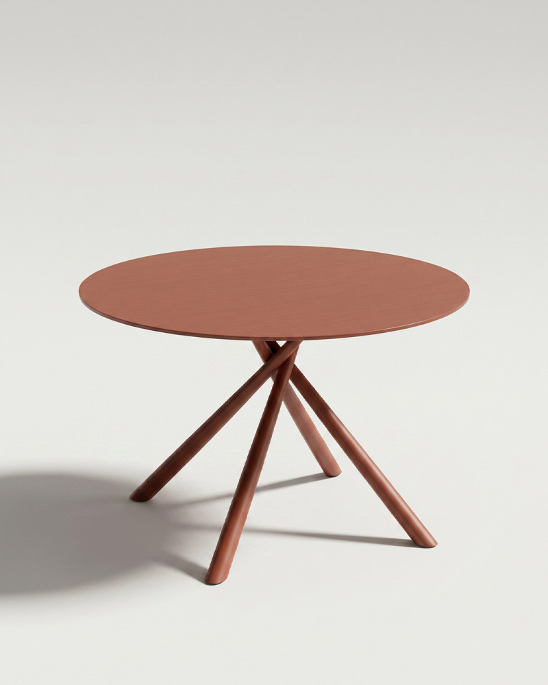 Mesa comedor metal y cristal SAMI | Rey Home