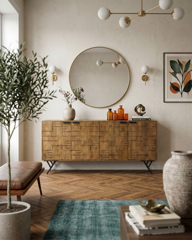 Comprar Aparador 4 puertas madera de mango TEMPO | Rey Home