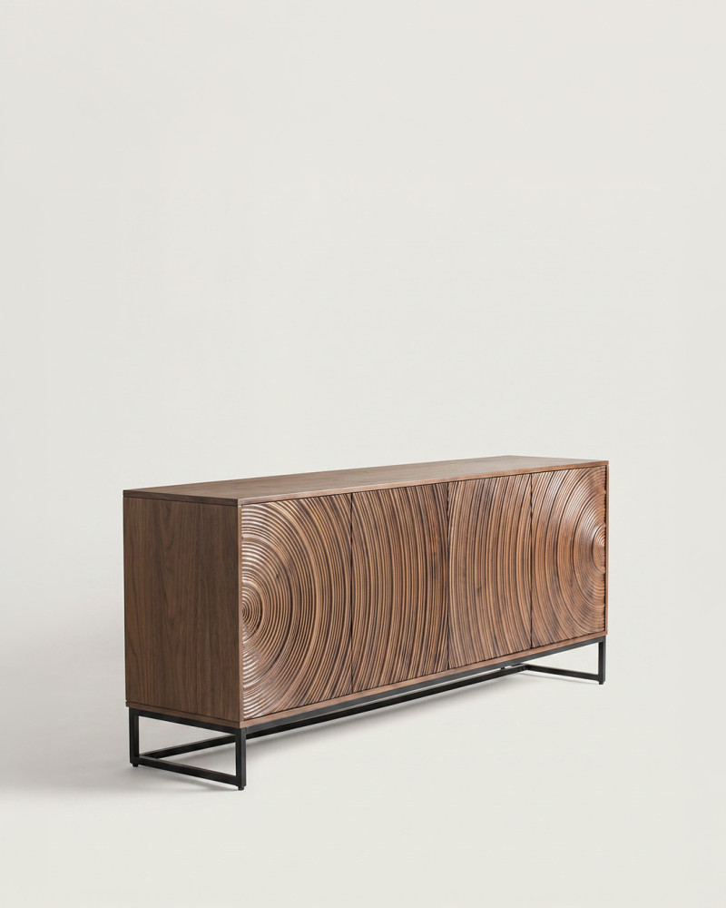 Aparador en madera de mango CASE vista 3/4