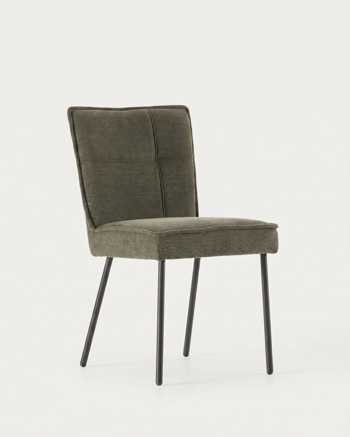 Silla GALIA color verde vista 3/4