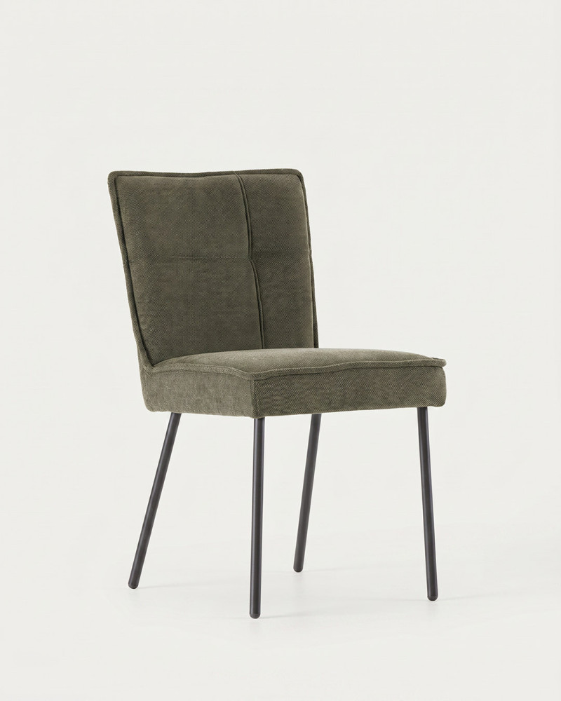 Silla GALIA color verde vista 3/4