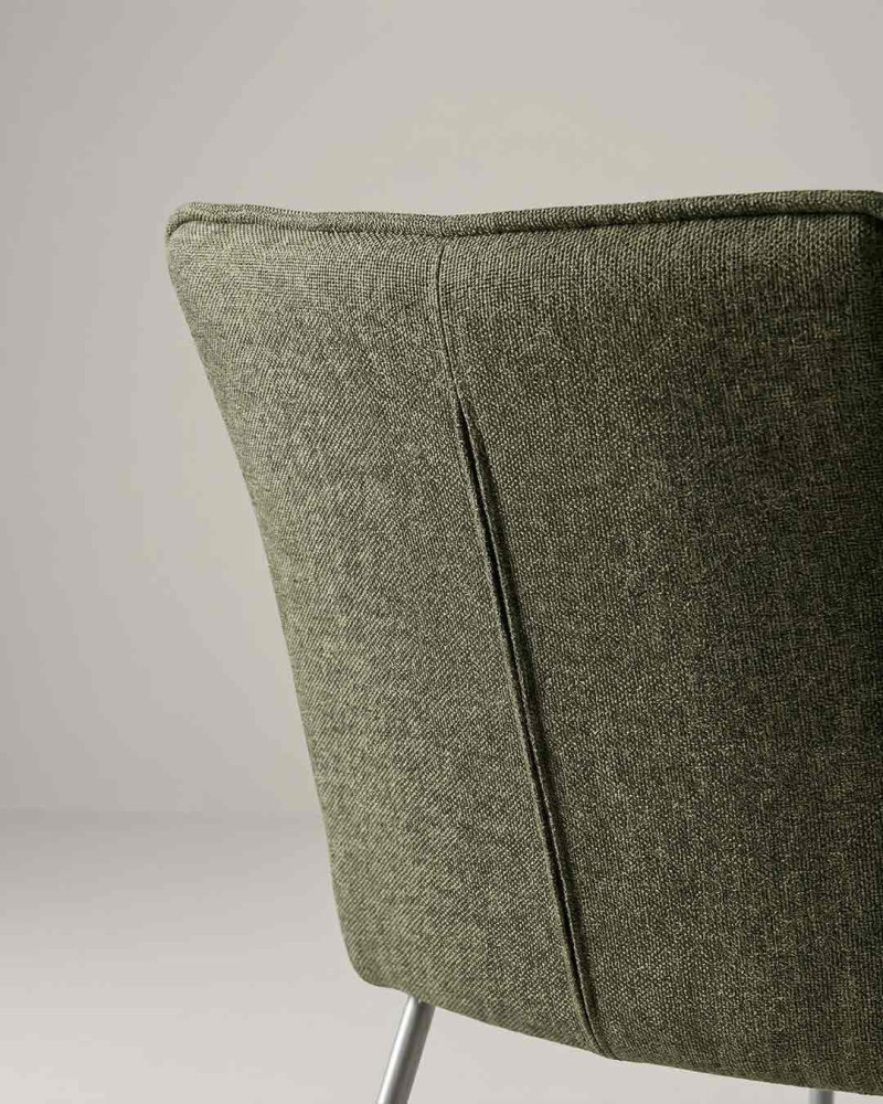Silla GALIA color verde vista de la parte trasera del respaldo