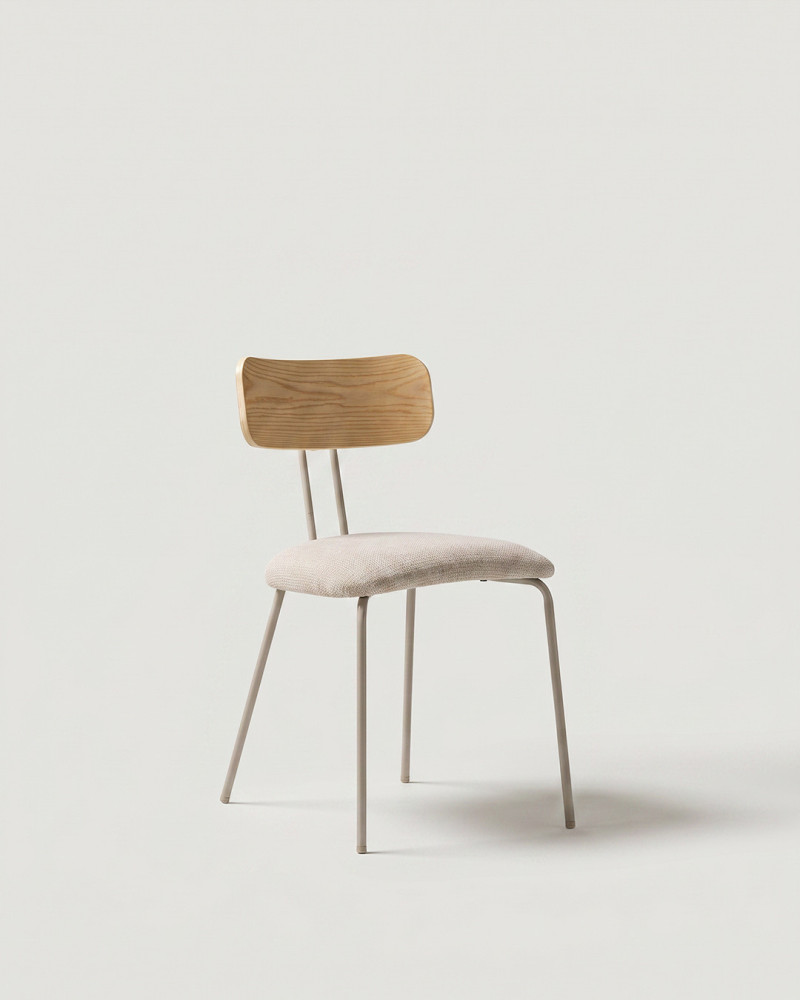 Silla KANO color beige vista 3/4