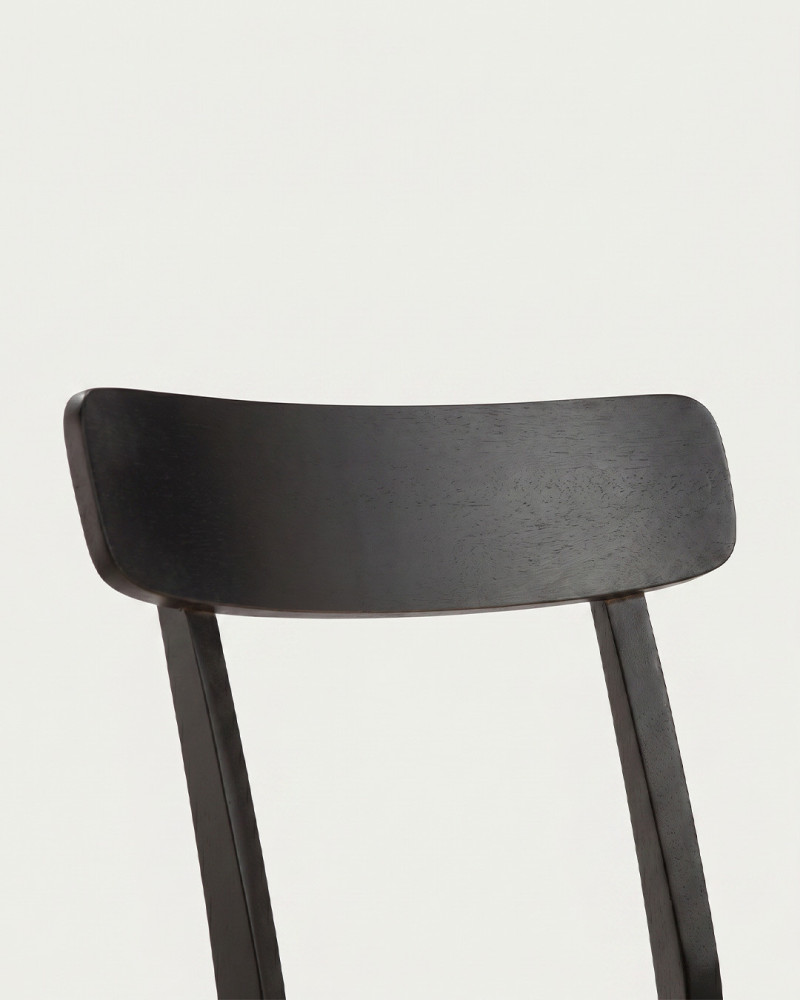 Silla SENDA color negro vista de detalle del respaldo