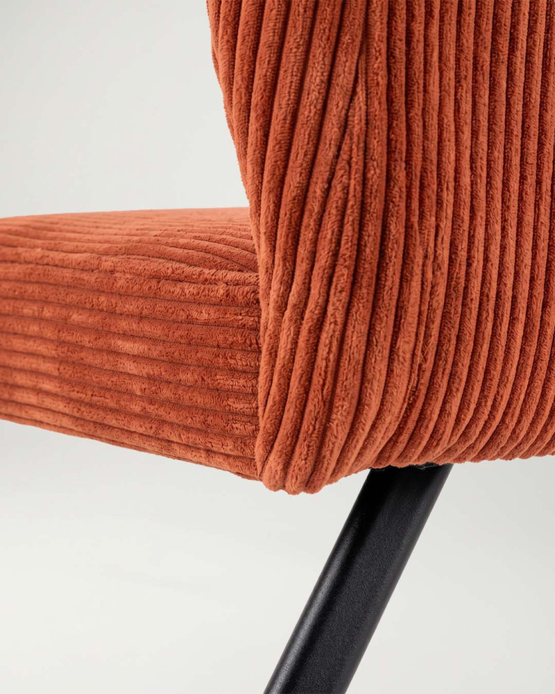 Silla de comedor asiento con muelles KETO teja-detalle 2
