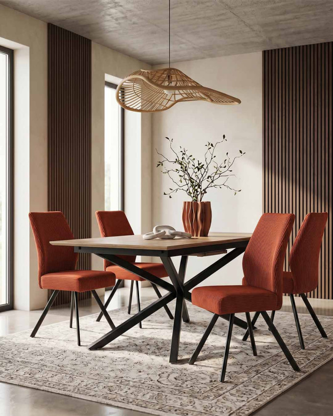 Silla de comedor asiento con muelles KETO