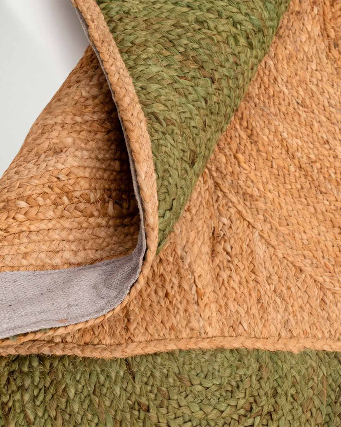Alfombra natural verde yute GREEN