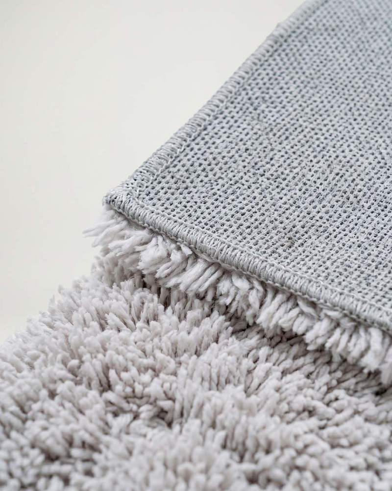 Alfombra gris claro poliester ESLA | Rey Home