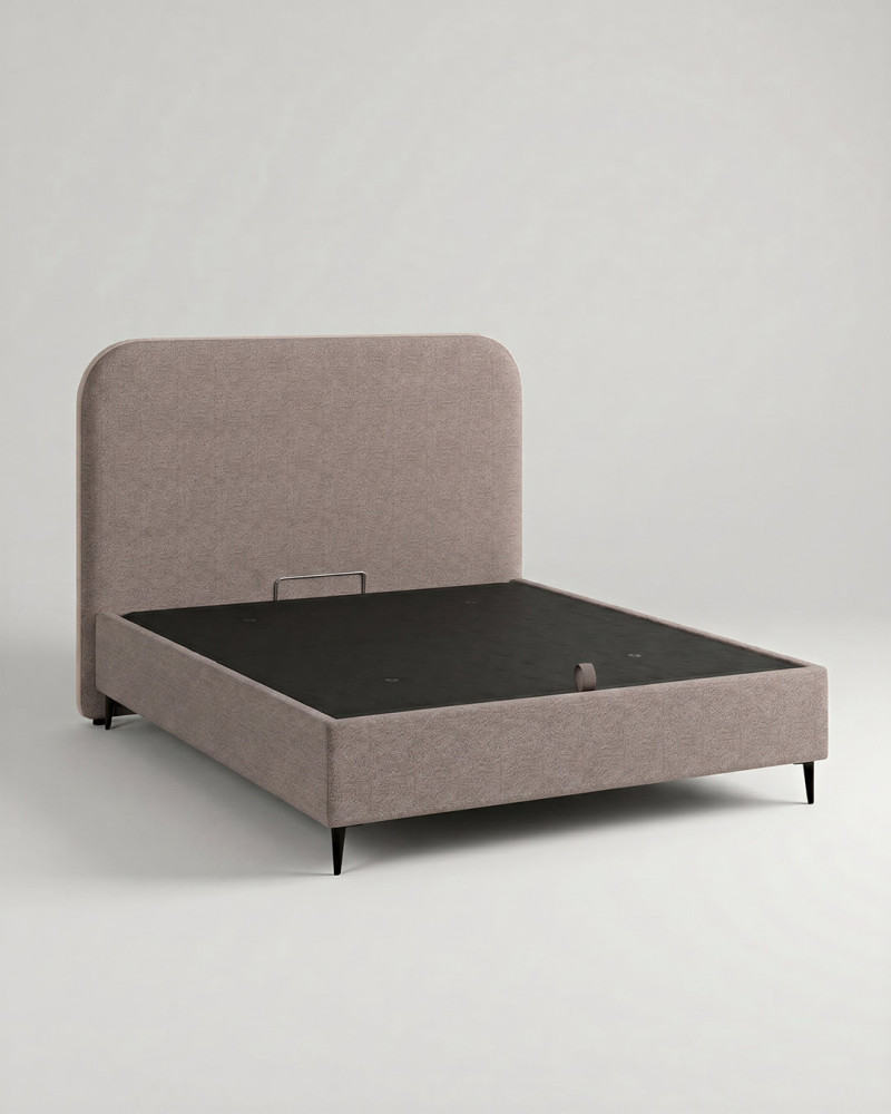 Cama tapizada elegante SAVEN vista 3/4 hamster
