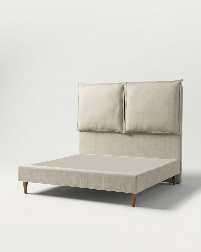 Cama con base tapizada BALOR VISTA 3/4