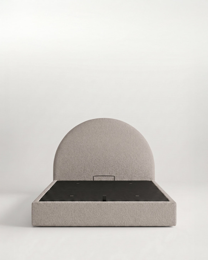 Cama tapizada diseño exclusivo LUREKA vista frontal raisa2