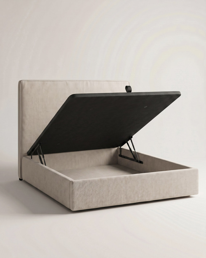 Cama tapizada con canapé VENARO