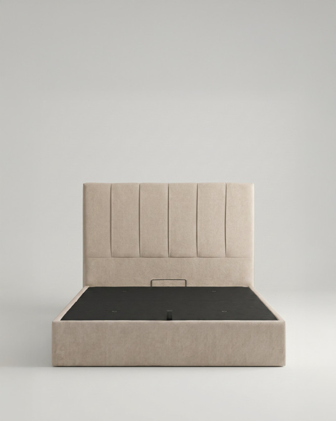 Cama tapizada con canapé abatible TAREN