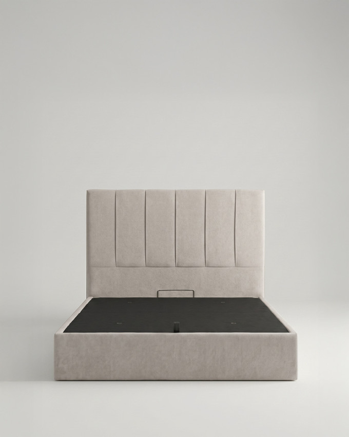 Cama tapizada con canapé abatible TAREN