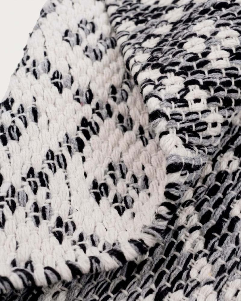 Alfombra gris blanco poliester AMIA | Rey Home