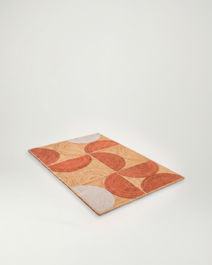 Alfombra terracota yute YUT