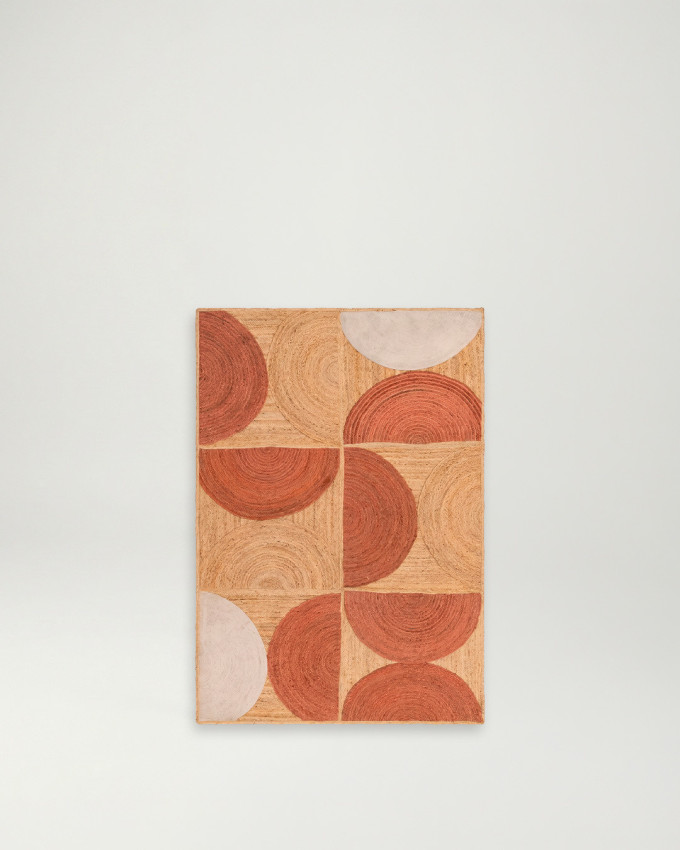 Alfombra terracota yute YUT
