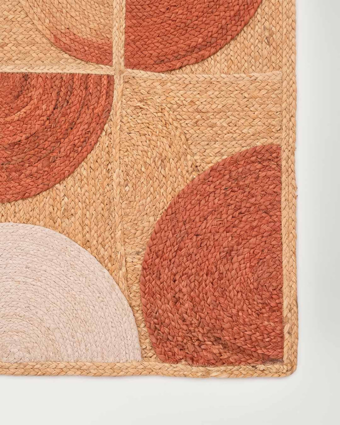 Alfombra terracota yute YUT
