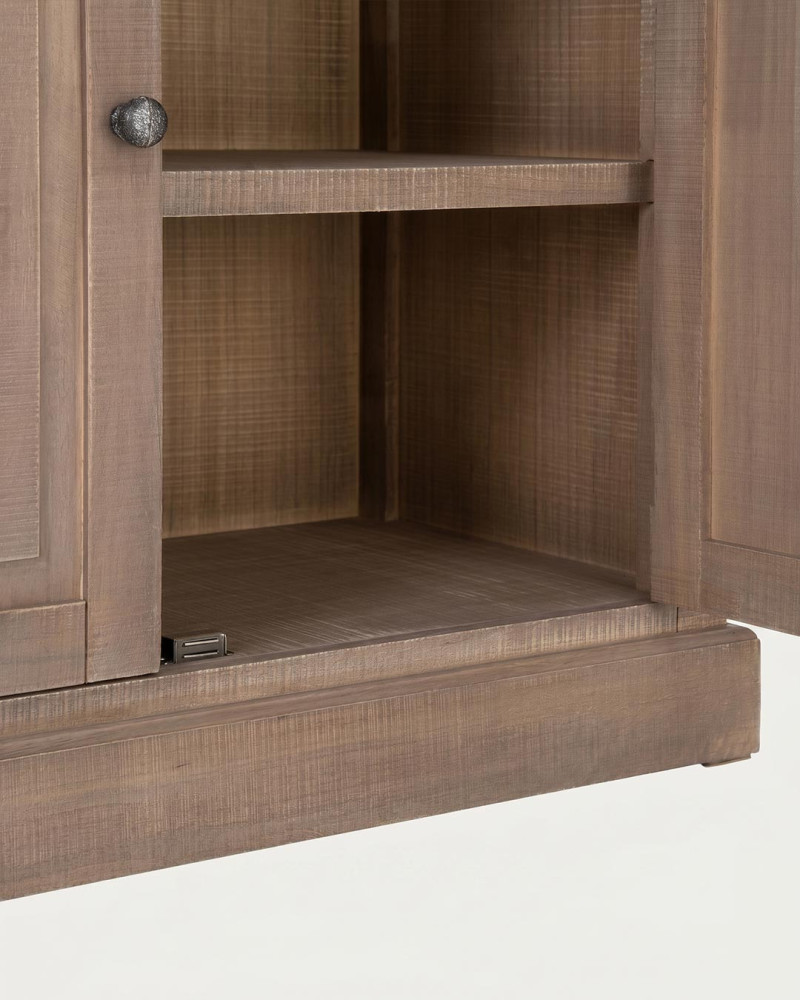 Vitrina en madera de pino AUDREY vista detalle de la parte interior