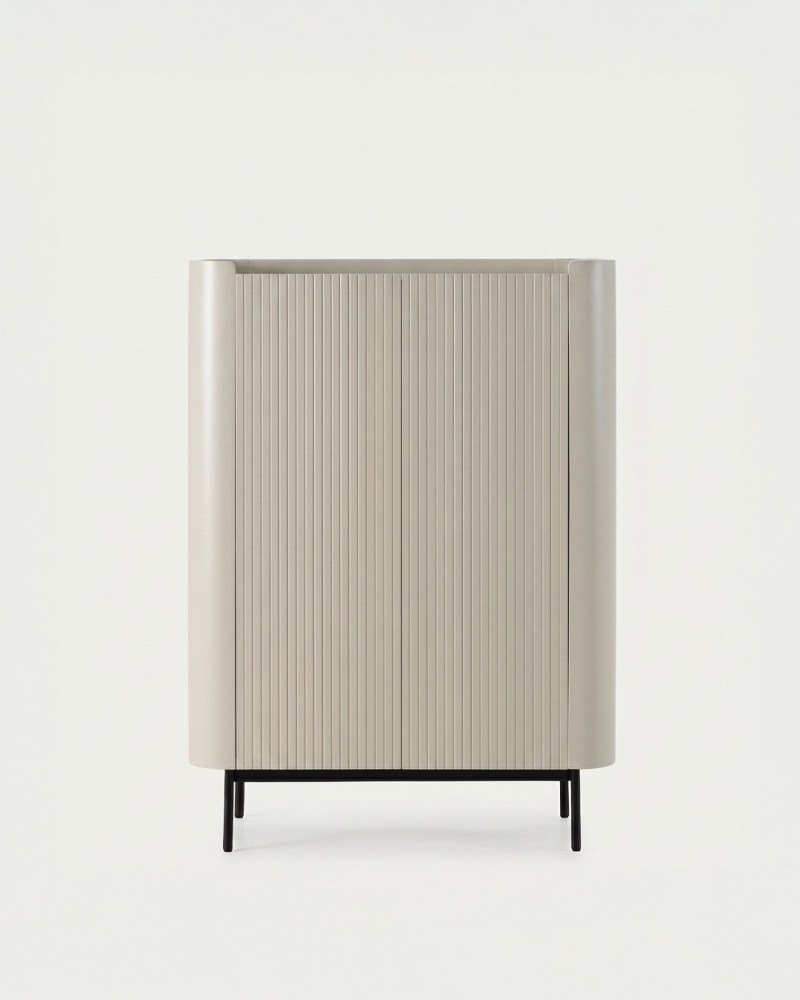 Mueble auxiliar INKU beige vista frontal