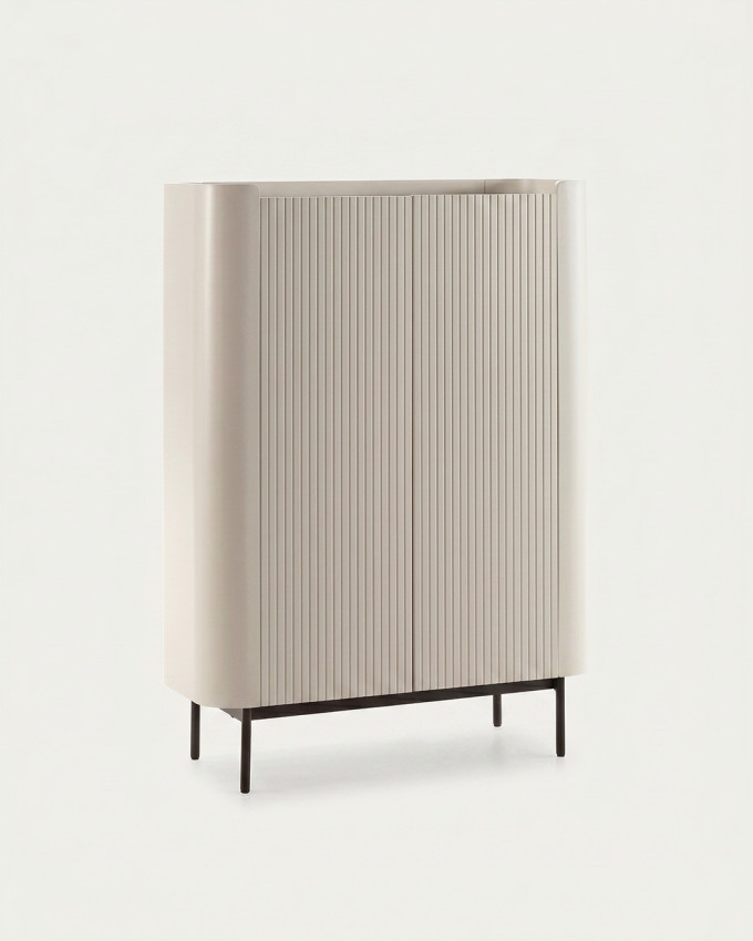 Mueble auxiliar INKU beige vista 3/4
