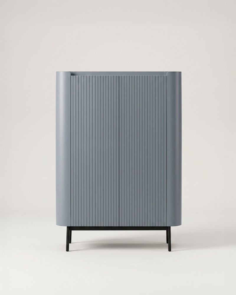 Mueble auxiliar INKU azul vista frontal