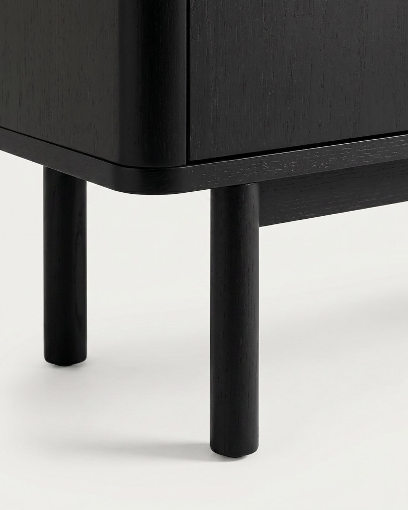Mueble auxiliar SAMIR vista de detalla de las patas negro