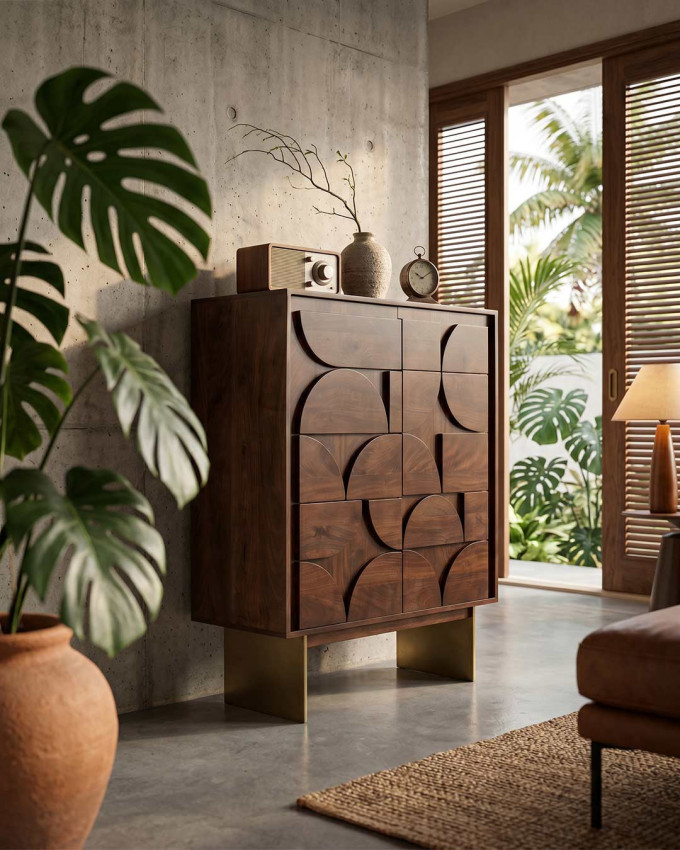 Mueble auxiliar patas metálicas ANTIBA