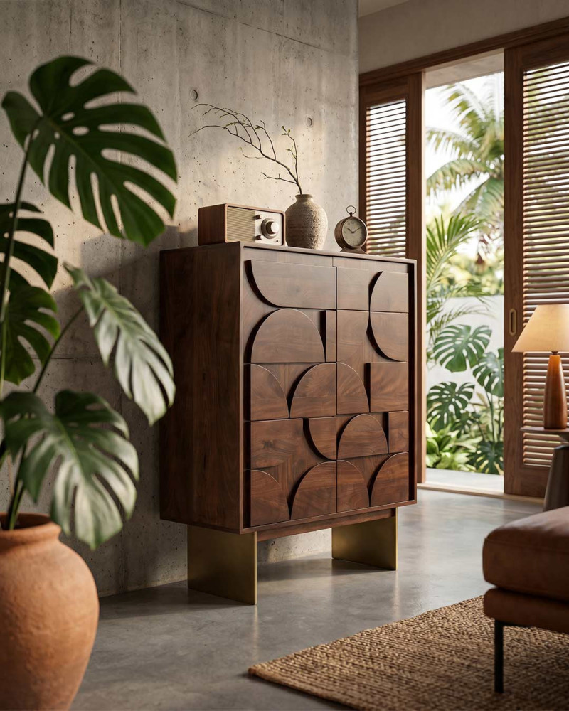 Mueble auxiliar ANTIBA vista decorada ambiente 3/4