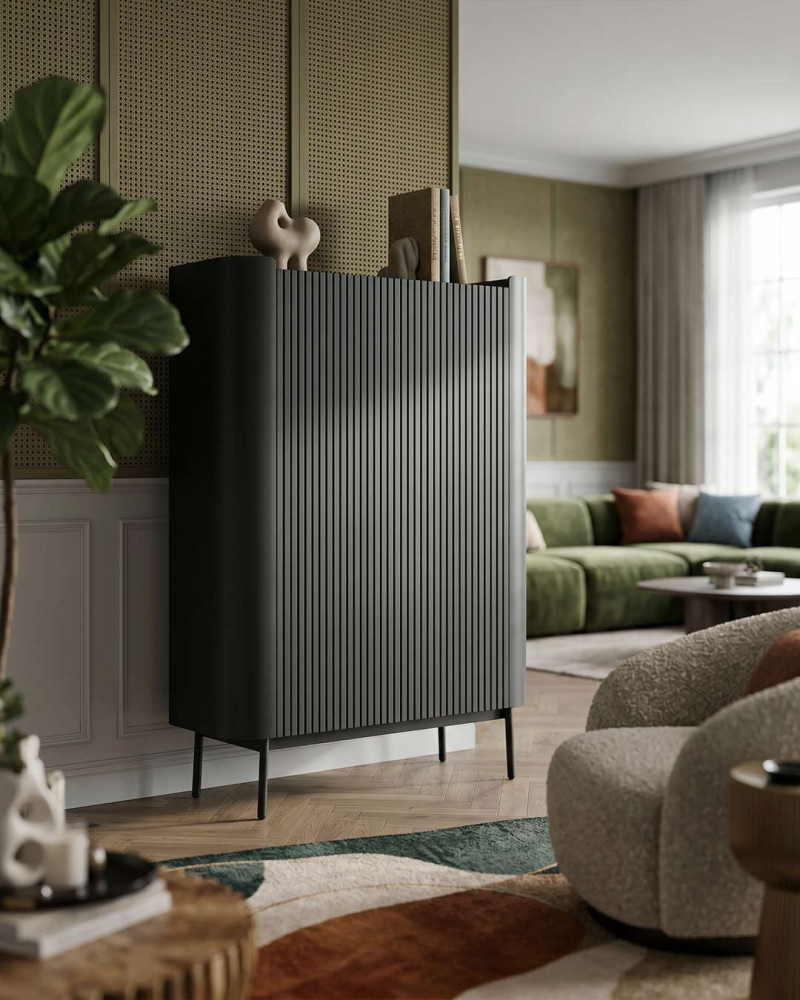 Mueble auxiliar INKU vista ambiente 3/4
