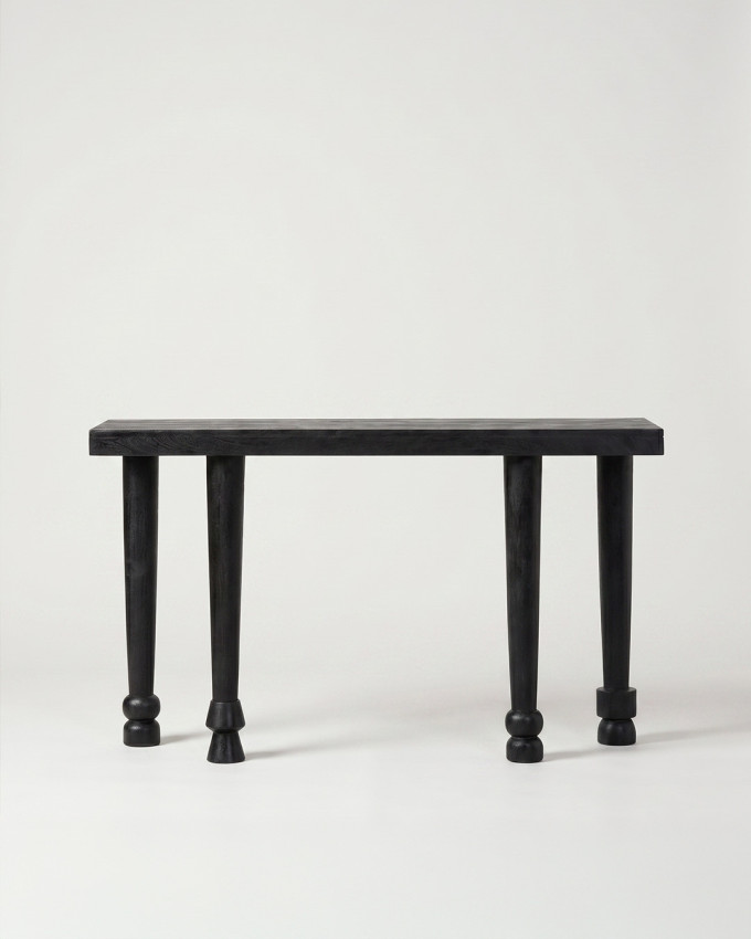 Consola madera mango negra ARGOS