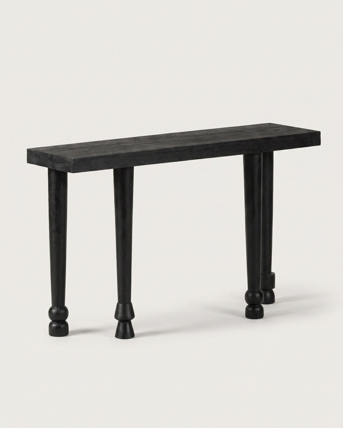 Consola madera mango negra ARGOS