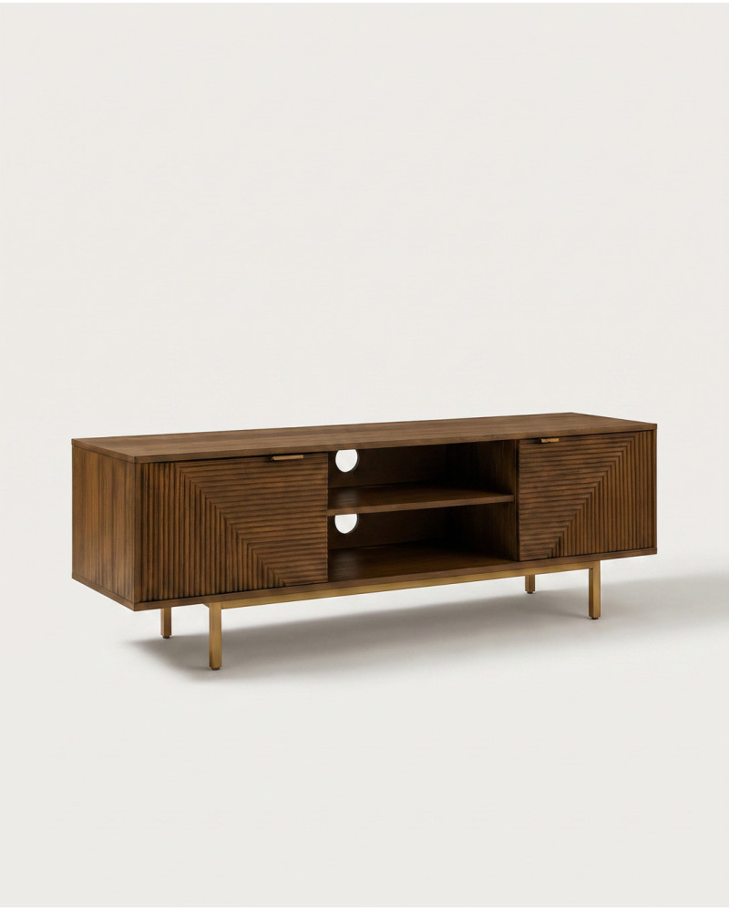 Mueble tv madera mango SANTORINI lado